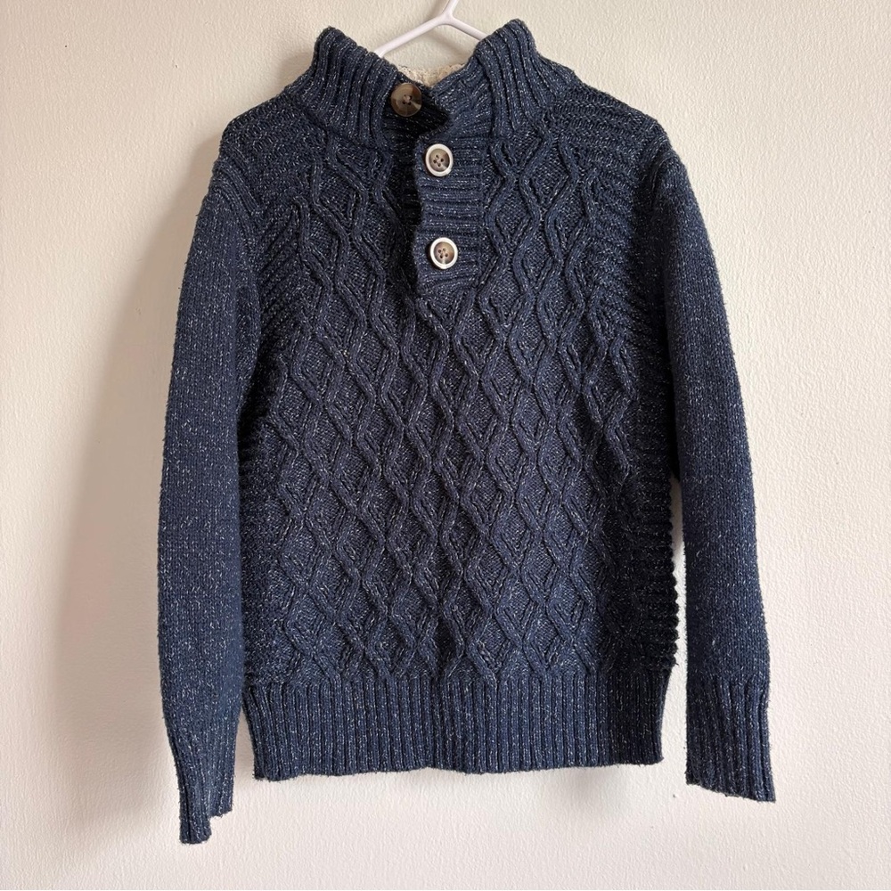 Cat & Jack Kids Navy Cable Knit Sweater